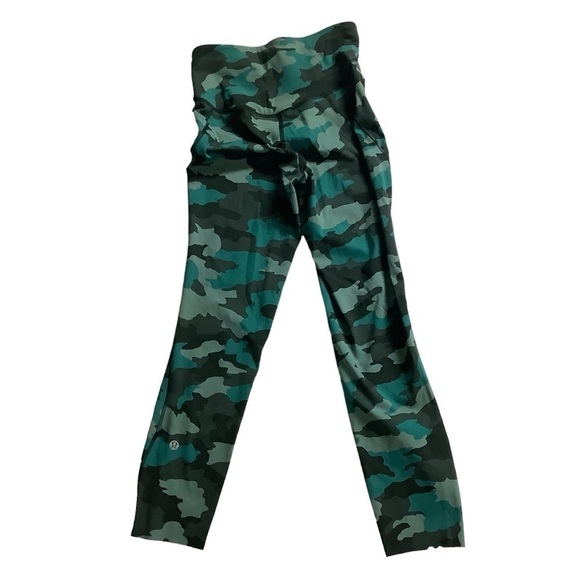 Lululemon Base Pace High-Rise Running Tight Heritage 365 Camo Tidewater Sz 4 - Picture 3 of 11